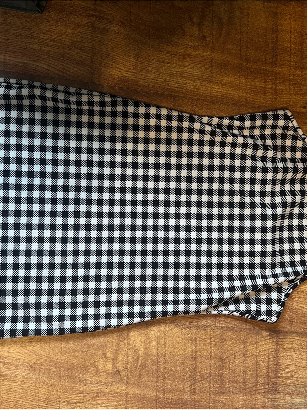 SHEIN Black and White Gingham Dress